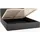 FEDVE Polsterbett Doppelbett Riberia Slim Bett mit Bettkasten 140x200 - Dunkelgrau