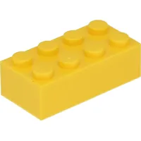 100 Stück LEGO, Teile Nr. 3001 in Gelb (Yellow)