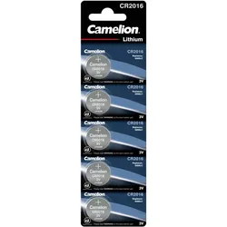 Camelion CR2016 Lithium Knopfzelle (5er Blister)