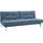 Innovation Living TM Schlafsofa Splitback, Rückenlehnen einzeln verstellbar, mit Federkern, mit chromglänzenden Beinen, in skandinavischen Design blau