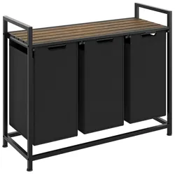 TECTAKE Wäschesortierer mit Ablage, Industrial Style