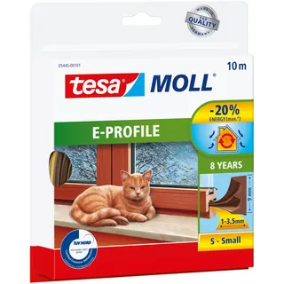 Tesa tesamoll E-Profil Gummidichtung braun
