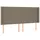 vidaXL Boxspringbett mit Matratze & LED Taupe 160x200 cm Stoff