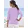 LASCANA 3/4-Arm-Shirt Feinstrick lila 32/34