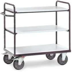 fetra ESD-Etagenwagen 9101 - Tragkraft 600kg TPE-ESD-Reifen