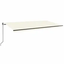 vidaXL Automatische Markise 600 x 350 cm creme