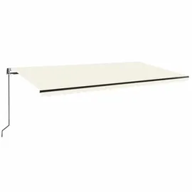 vidaXL Automatische Markise 600 x 350 cm creme