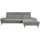 Hukla Ecksofa "HU-HP22156 L-Form", grau (cyber grau), B:309cm H:103cm T:193cm, 100% recyceltes Polyester, Sofas, Ecksofa, inkl. Kopfpolsterverstellung, optional mit Sitztiefenverstellung