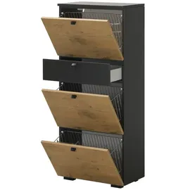 Möbel Kraft Manhattan 107,3 x 128,5 x 41,6 cm holz weiß/dunkelgrau