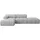 altdecor Ecksofa modulares Sofa Lizur-L1 - 285x160x70 cm Hellgrau Bouclé