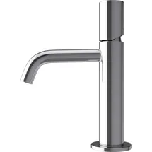 doporro Wasserhahn Bad Silber in modernem Design Waschtischarmatur für Waschbecken, Mischbatterie Bad 20,7 cm hoch
