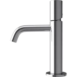 doporro Wasserhahn Bad Silber in modernem Design Waschtischarmatur für Waschbecken, Mischbatterie Bad 20,7 cm hoch