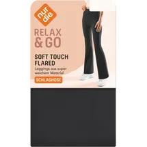 NUR DIE Soft Touch Leggings Flared - schwarz - 36|38