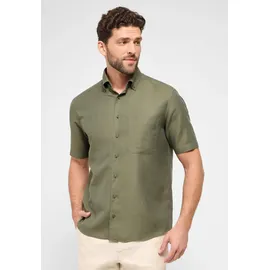 Eterna COMFORT FIT Linen Shirt in khaki unifarben, khaki, 43