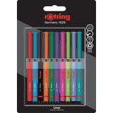 Rotring Rotring, Schreibstifte, Fineliner-Feinfaserschreiber Fun Farben (Mehrfarbig, 10 x)