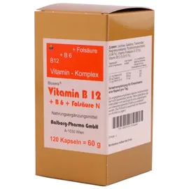Bioxera Vitamin B12 + B6 + Folsäure Komplex N Kapseln 120 St.