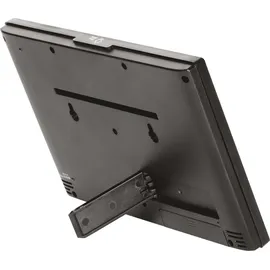 EMOS - Funk-Wetterstation mit Außensensor - Touchscreen-Farbdisplay, Thermometer, Hygrometer, Barometer, Wettervorhersage - DCF Funkuhr - 13 Funktionen - inkl. Netzteil, Wand-/Tischhalterung