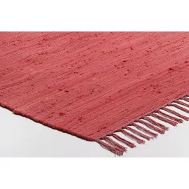 TEPGO Handwebteppich Dream Cotton Rot 120 cm x 180 cm