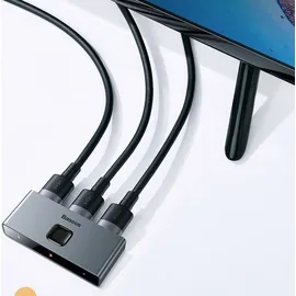 Baseus Matrix HDMI 4K HD Splitter, Kabelsplitter, Grau, (6953156219700)