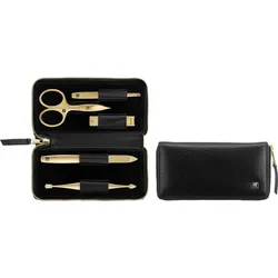 Twinox Gold Edition Maniküre-Zubehör im Lederetui 5 El.