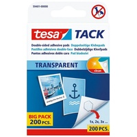 Tesa TACK doppelseitige Klebepads Transparent Inhalt: 200St.