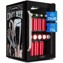 Klarstein Kühlschrank Getränkekühlschrank 70 l 67 cm hoch Schwarz