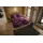 PURE luxury collection Penelope Blumen Lila 200 x 200 cm + 2 x 80 x 80 cm
