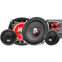 MTX Audio MTX Audio, Car HiFi Lautsprecher, Audio TX650S 13 cm 2-Wege 80W RMS 4O Aluminiumgehäuse Neodym Hochtöner Seide Kuppelspule TSV Til - Schwarz
