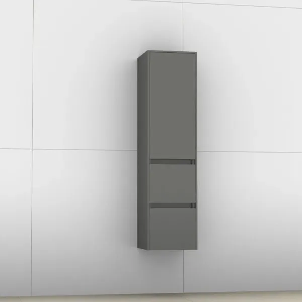 Artiqua 116 Midischrank, Quarzgrau Hochglanz Select, 116-MLL-1-30-L-7162-172 116-MLL-1-30-L-7162-172