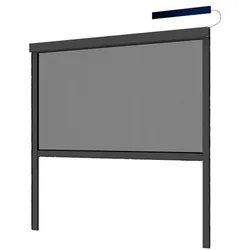 Elektrisches Insektenschutz-Rollo anthrazit 130 x 160 cm