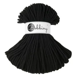 Bobbiny Garn 5 mm Schwarz 100 m