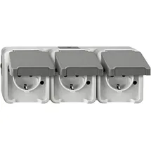 Merten Schuko-Steckdose 3-fach Lichtgrau 1 St.