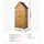 Vevor Gartenschrank Holz, Geräteschrank mit Abschließbaren Türen, Gerätehaus mit Regalen & Boden, Geräteschuppen, Gartengerätehaus, Werkzeugschrank für Terrasse, Garten / Rasen, 76x43x171 cm