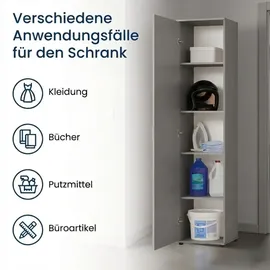 home collective Mehrzweckschrank 40 x 35 x 184 cm Kaschmir