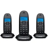 Motorola C1003 CB+ DECT-Telefon Schwarz Trio 3 Mobilteile
