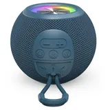 Hama Ball Shape Speaker", - Bluetooth-Speaker mit 5 Licht-Modi, - Blau