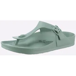Pantolette CASUAL LOOKS, Gr. 38, grün (eucalyptus), sportlich, Schuhe