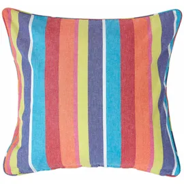 Homescapes Kissenbezug Gestreift 60 x 60 cm Mehrfarbig