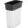 Vileda Geo Abfalleimer 70 l Schwarz/Silber