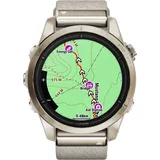 42 mm beige/softgold mit Nylonarmband