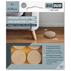 Big-Duo Parkettgleiter rund 28mm fix-o-moll
