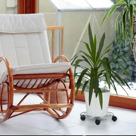 Relaxdays Pflanzenroller 4er Set Ø 32 cm