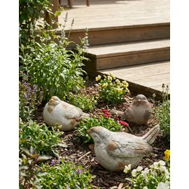 Beliani Gartenfigur 3er Set Anghiari