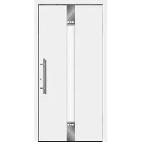 Aluminium-Haustür Moderno M440/B 110 x 210 cm Weiß Anschlag Links