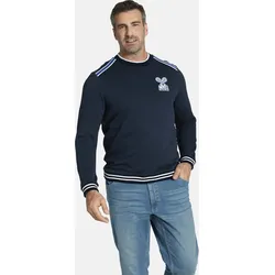 Sweatshirt CHARLES COLBY "Sweatshirt EARL BRODIE", Herren, Gr. 4XL, blau (dunkelblau), Obermaterial: 100% Baumwolle CO., klassisch, normal, Rundhals, Sweatshirts