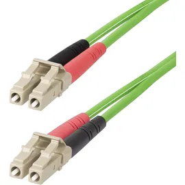 Startech StarTech.com 7m LC zu LC (UPC) OM5 Multimode Glasfaserkabel, 50/125μm Duplex LOMMF Zipcord, 40G/100G, Biegeunempfindlich, Kleine Einfügedämpfung, LSZH LWL Verlegekabel/Patchkabel (LCLCL-7M-OM5-FIBER)