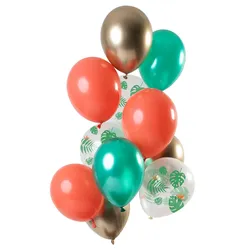 12 Tropische Juwelen Luftballons 30cm