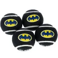 DC Batman Tennisball-Set - 4 Stück (je Ø 6,3 cm)