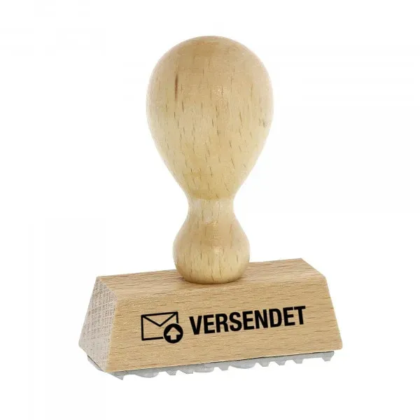 Holzstempel VERSENDET (50 x 9 mm) Textstempel