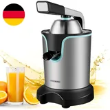 Saftpresse Elektrisch Zitruspresse 800 Watt Longlife-Motor Edelstahl Elektrische